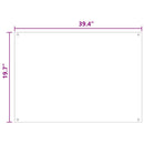 vidaXL Konyhai hátfal 2 pcs Fekete 100 x 50 cm edzett üveg