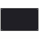 vidaXL Konyhai splashback 2 pcs Fekete 100 x 60 cm edzett üveg