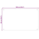 vidaXL Konyhai splashback 2 pcs Fekete 100 x 60 cm edzett üveg
