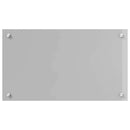vidaXL Konyhai hátfal 2 pcs Világosszürke 70 x 40 cm edzett üveg