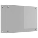 vidaXL Konyhai hátfal 2 pcs Világosszürke 70 x 50 cm edzett üveg