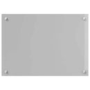 vidaXL Konyhai hátfal 2 pcs Világosszürke 70 x 50 cm edzett üveg