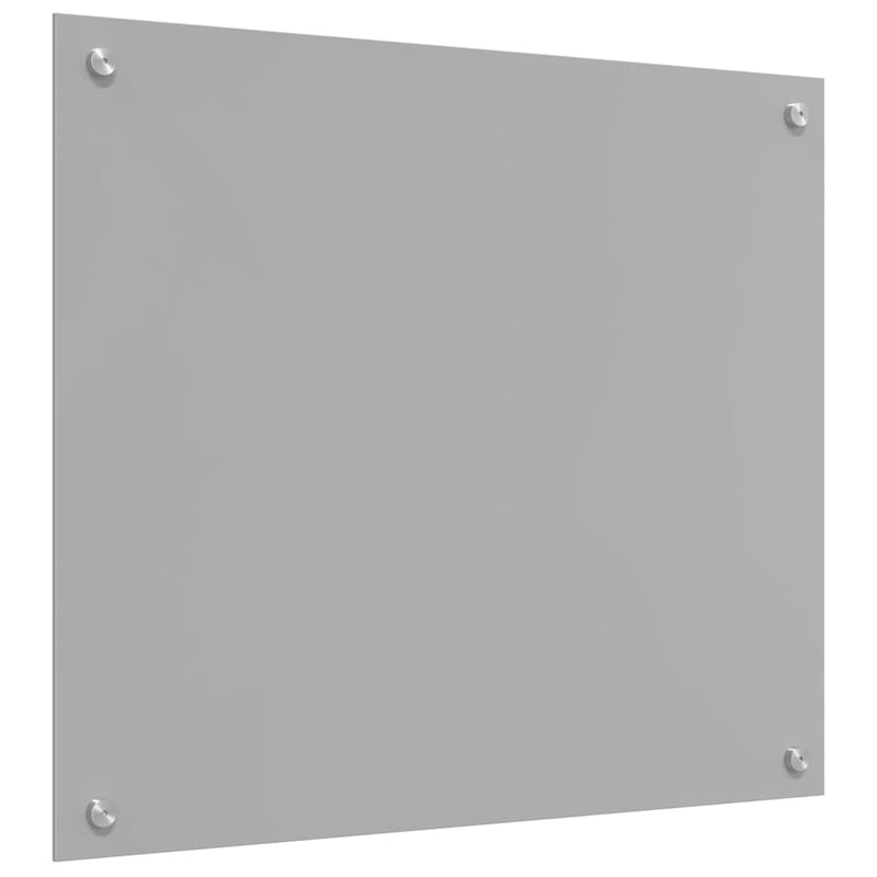 vidaXL Konyhai splashback 2 pcs Világosszürke 70 x 60 cm edzett üveg