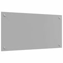 vidaXL Konyhai hátfal 2 pcs Világosszürke 80 x 40 cm edzett üveg