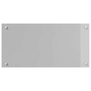 vidaXL Konyhai hátfal 2 pcs Világosszürke 80 x 40 cm edzett üveg