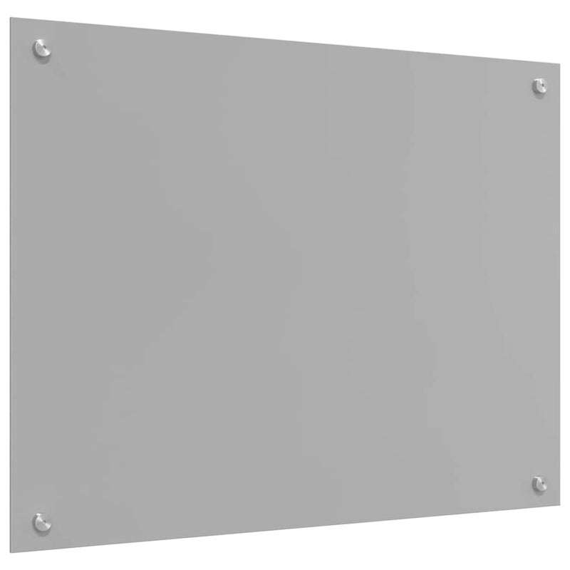 vidaXL Konyhai splashback 2 pcs Világosszürke 80 x 50 cm edzett üveg