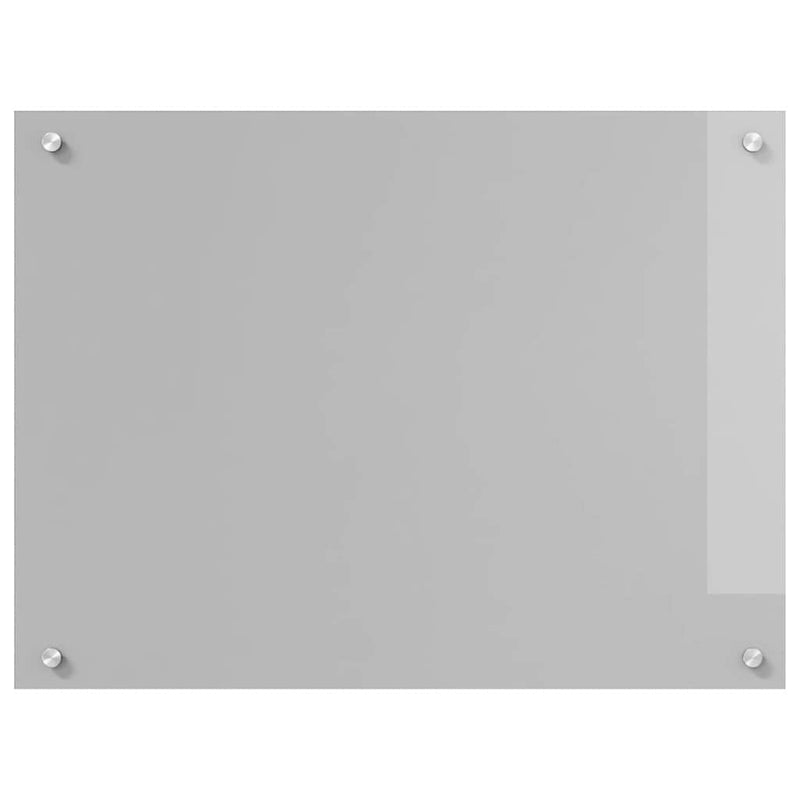 vidaXL Konyhai splashback 2 pcs Világosszürke 80 x 60 cm edzett üveg