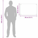 vidaXL Konyhai hátfal 2 pcs Világosszürke 80 x 60 cm edzett üveg