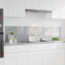 vidaXL Konyhai hátfal 2 pcs Világosszürke 90 x 40 cm edzett üveg