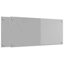 vidaXL Konyhai hátfal 2 pcs Világosszürke 90 x 40 cm edzett üveg