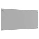 vidaXL Konyhai hátfal 2 pcs Világosszürke 90 x 40 cm edzett üveg