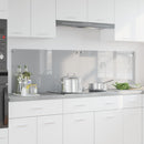 vidaXL Konyhai hátfal 2 pcs Világosszürke 90 x 50 cm edzett üveg