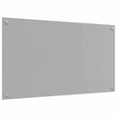 vidaXL Konyhai hátfal 2 pcs Világosszürke 90 x 50 cm edzett üveg