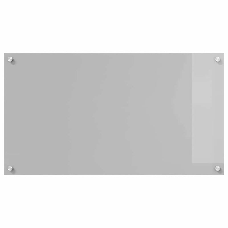 vidaXL Konyhai splashback 2 pcs Világosszürke 90 x 50 cm edzett üveg