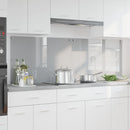 vidaXL Konyhai hátfal 2 pcs Világosszürke 90 x 60 cm edzett üveg