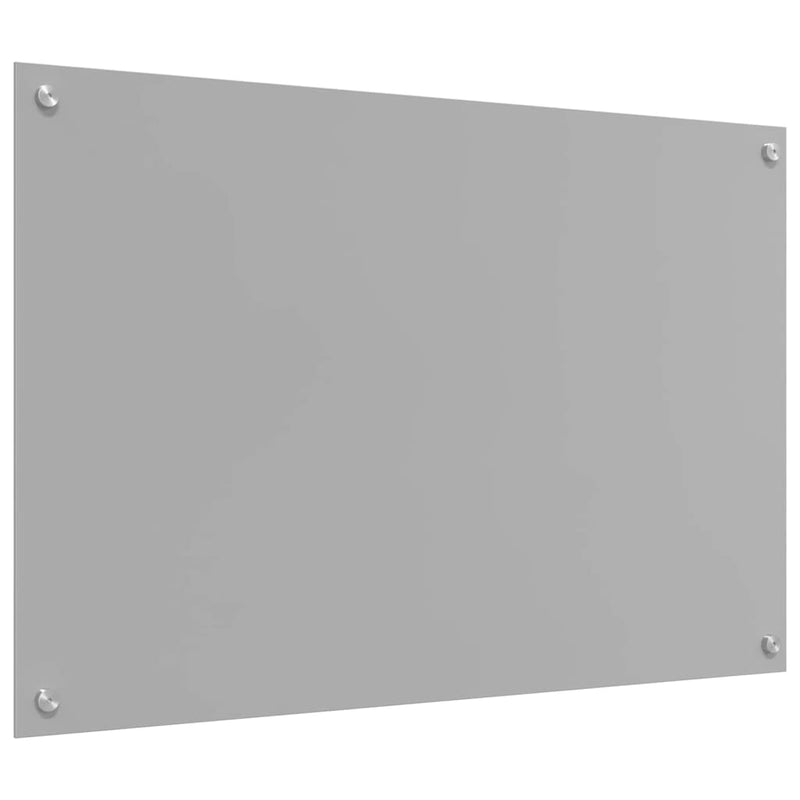 vidaXL Konyhai splashback 2 pcs Világosszürke 90 x 60 cm edzett üveg
