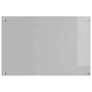 vidaXL Konyhai hátfal 2 pcs Világosszürke 90 x 60 cm edzett üveg