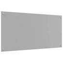 vidaXL Konyhai splashback 2 pcs Világosszürke 100 x 50 cm edzett üveg
