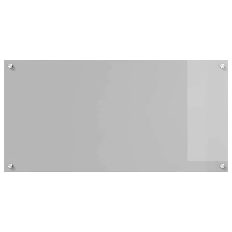 vidaXL Konyhai splashback 2 pcs Világosszürke 100 x 50 cm edzett üveg