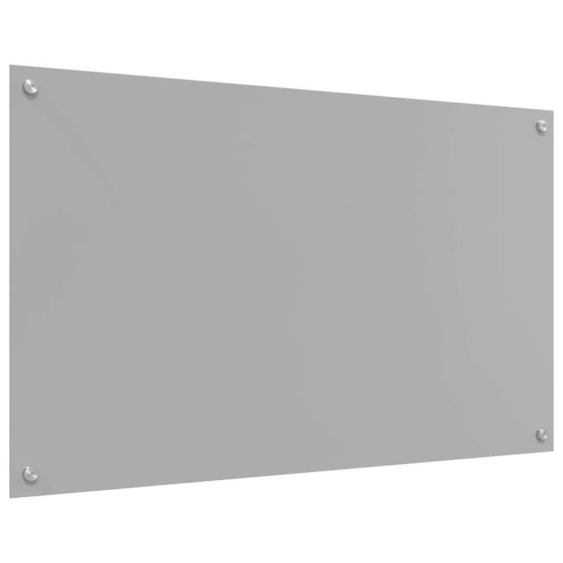 vidaXL Konyhai splashback 2 pcs Világosszürke 100 x 60 cm edzett üveg