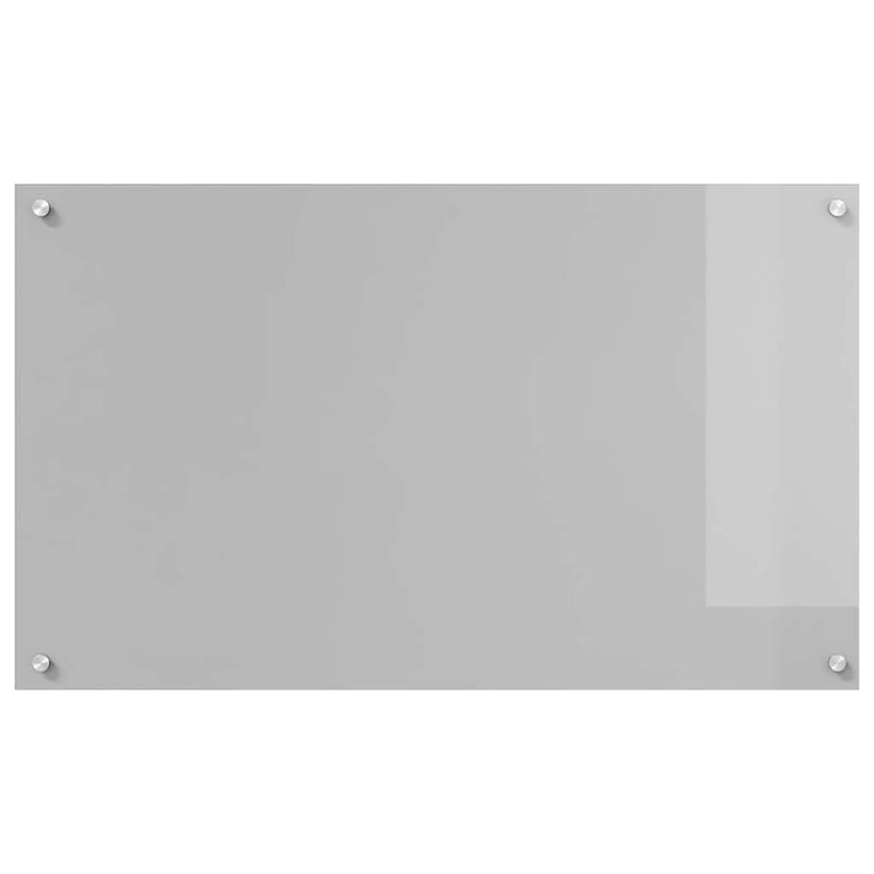 vidaXL Konyhai splashback 2 pcs Világosszürke 100 x 60 cm edzett üveg