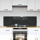 vidaXL Konyhai splashback 2 pcs Sötétszürke 70 x 40 cm edzett üveg