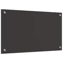 vidaXL Konyhai splashback 2 pcs Sötétszürke 70 x 40 cm edzett üveg