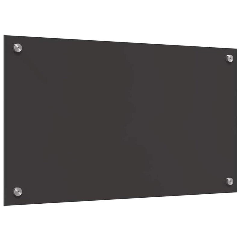 vidaXL Konyhai splashback 2 pcs Sötétszürke 70 x 40 cm edzett üveg