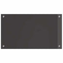 vidaXL Konyhai splashback 2 pcs Sötétszürke 70 x 40 cm edzett üveg