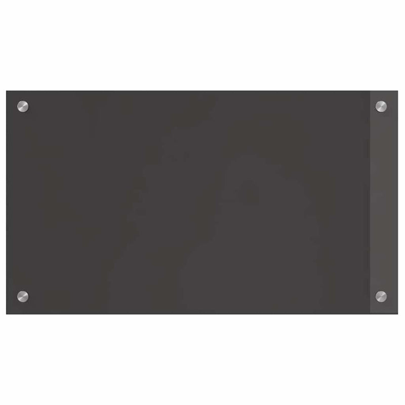 vidaXL Konyhai splashback 2 pcs Sötétszürke 70 x 40 cm edzett üveg