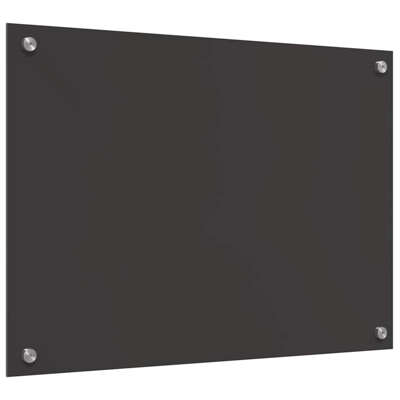 vidaXL Konyhai splashback 2 pcs Sötétszürke 70 x 50 cm edzett üveg