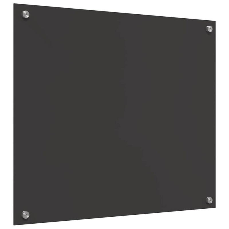 vidaXL Konyhai splashback 2 pcs Sötétszürke 70 x 60 cm edzett üveg