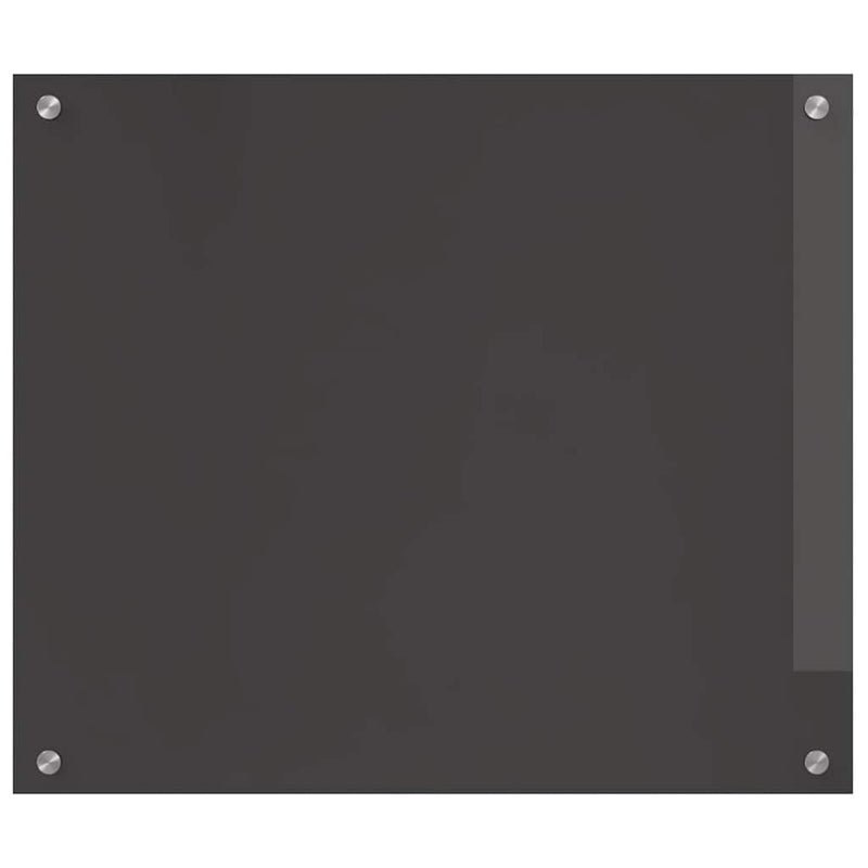 vidaXL Konyhai splashback 2 pcs Sötétszürke 70 x 60 cm edzett üveg