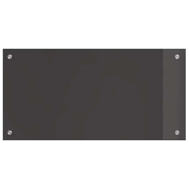 vidaXL Konyhai splashback 2 pcs Sötétszürke 80 x 40 cm edzett üveg
