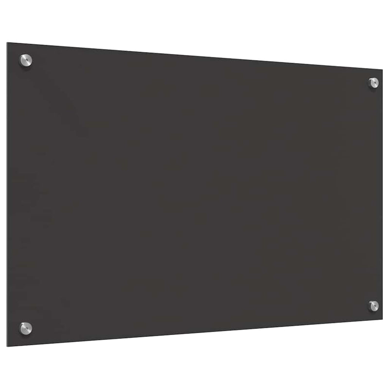 vidaXL Konyhai splashback 2 pcs Sötétszürke 80 x 50 cm edzett üveg