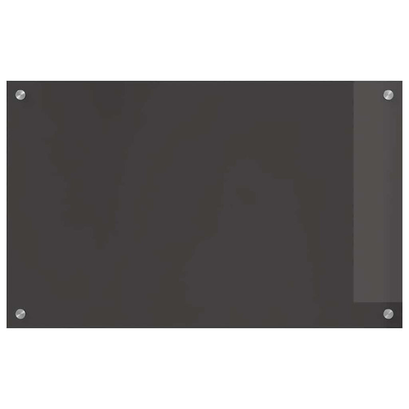 vidaXL Konyhai splashback 2 pcs Sötétszürke 80 x 50 cm edzett üveg