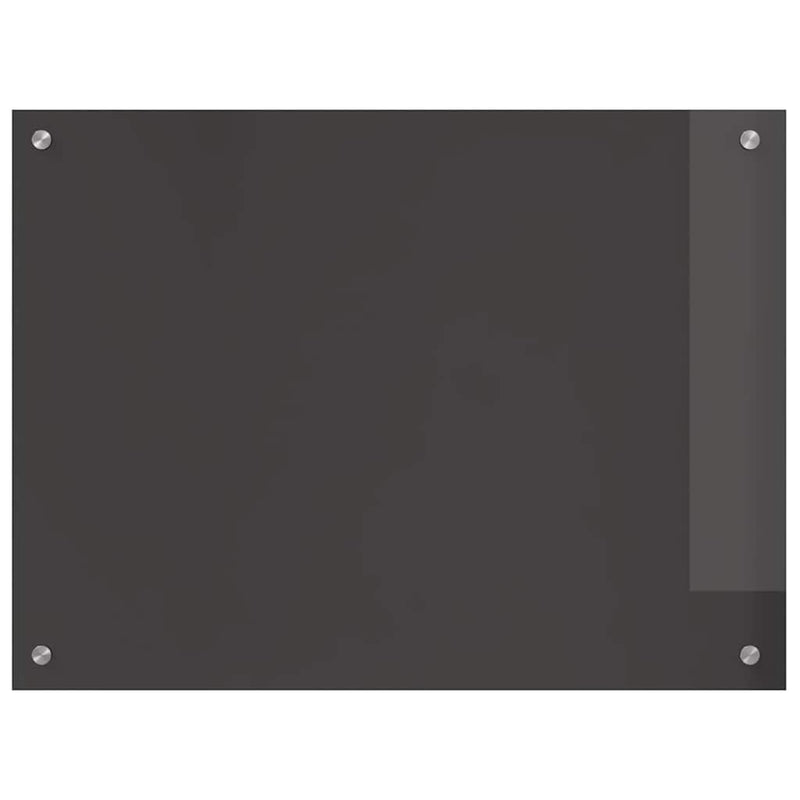 vidaXL Konyhai splashback 2 pcs Sötétszürke 80 x 60 cm edzett üveg