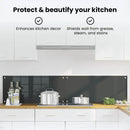 vidaXL Konyhai hátfal 2 pcs Sötétszürke 90 x 40 cm edzett üveg