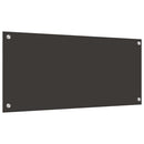 vidaXL Konyhai hátfal 2 pcs Sötétszürke 90 x 40 cm edzett üveg