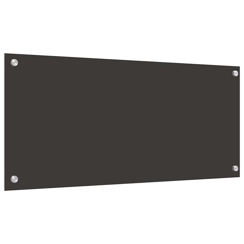 vidaXL Konyhai splashback 2 pcs Sötétszürke 90 x 40 cm edzett üveg