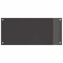 vidaXL Konyhai splashback 2 pcs Sötétszürke 90 x 40 cm edzett üveg