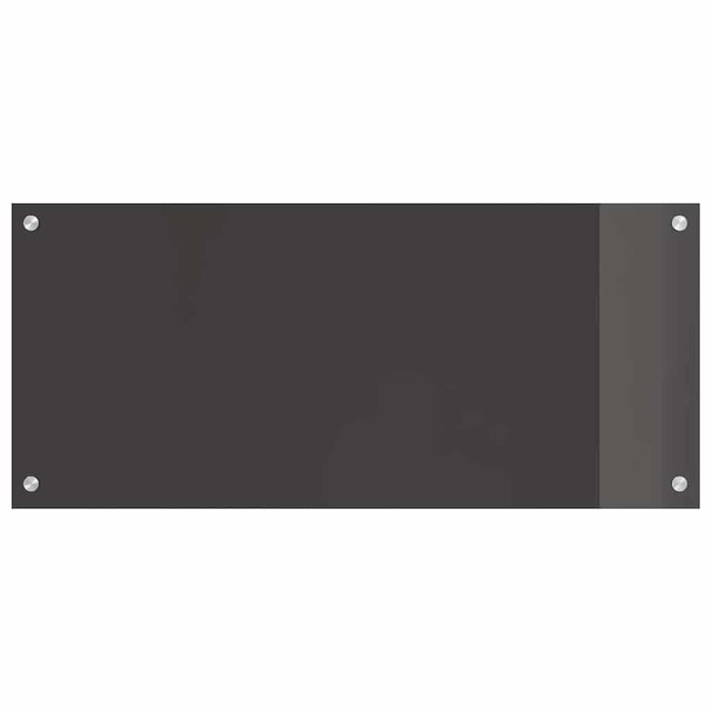 vidaXL Konyhai splashback 2 pcs Sötétszürke 90 x 40 cm edzett üveg