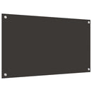 vidaXL Konyhai splashback 2 pcs Sötétszürke 90 x 50 cm edzett üveg