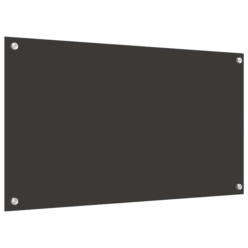 vidaXL Konyhai splashback 2 pcs Sötétszürke 90 x 50 cm edzett üveg