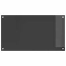 vidaXL Konyhai splashback 2 pcs Sötétszürke 90 x 50 cm edzett üveg