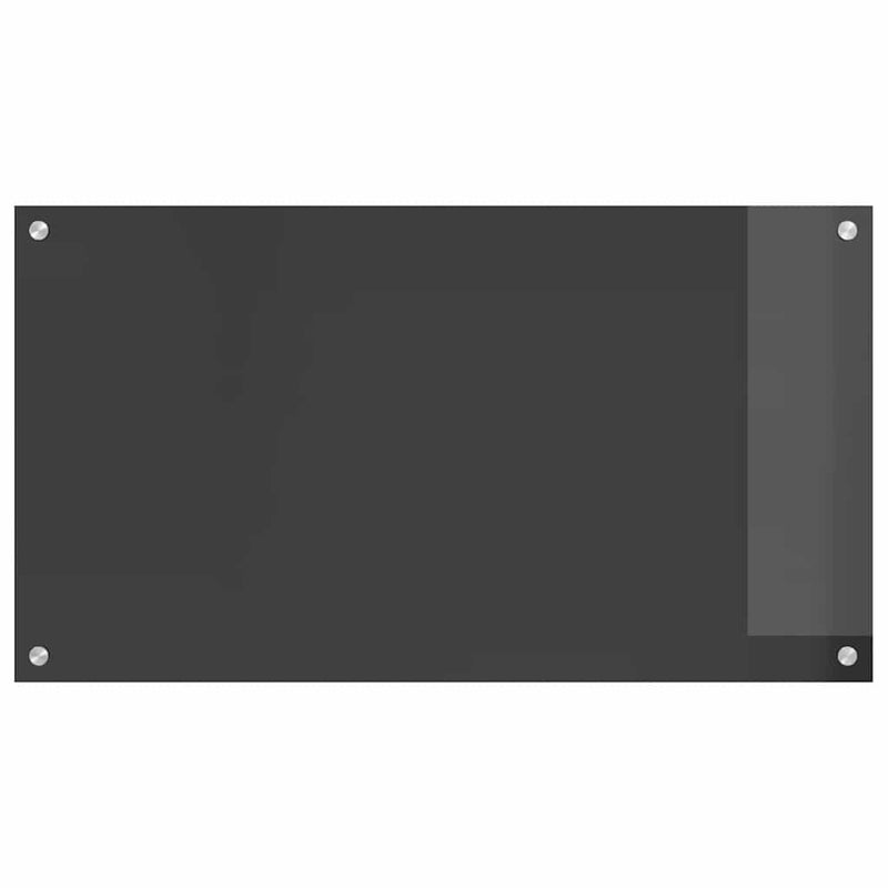 vidaXL Konyhai splashback 2 pcs Sötétszürke 90 x 50 cm edzett üveg