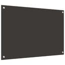 vidaXL Konyhai splashback 2 pcs Sötétszürke 90 x 60 cm edzett üveg