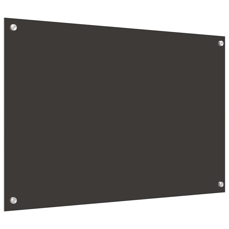 vidaXL Konyhai splashback 2 pcs Sötétszürke 90 x 60 cm edzett üveg