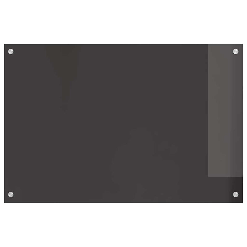 vidaXL Konyhai splashback 2 pcs Sötétszürke 90 x 60 cm edzett üveg