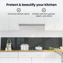 vidaXL Konyhai hátfal 2 pcs Sötétszürke 100 x 40 cm edzett üveg